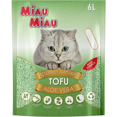 Miau Miau Tofu Cat Litter Aloe Vera 6 l