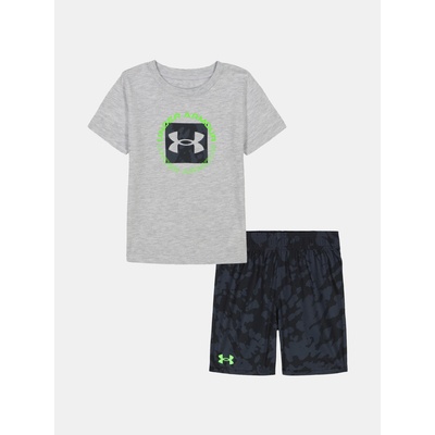 Момчешки комплект Under Armour UA PRINTED SS SHORT SET-GRY Under Armour | Siv | Момчешки | 2-3YR