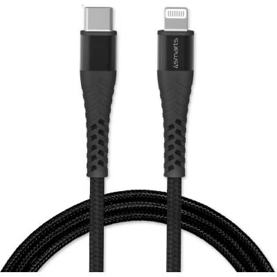 4smarts MFI PremiumCord USB-C to Lightning Cable XXL - USB-C кабел към Lightning за Apple устройства (300 см) (черен)