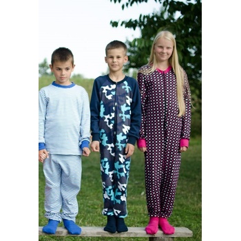 Dětský overal ponožky modrošedý