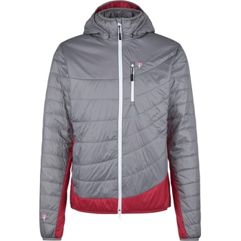 Grüezi Bag Мъжко вълнено яке Grüezi bag Refreshful Silkwool Jacket Insulation jacket - Grey / Cherry - размер XS (005-5126-0511)