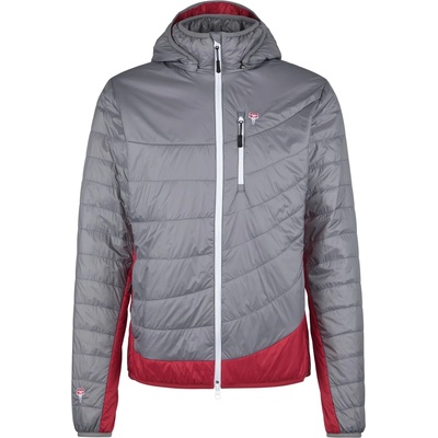 Grüezi Bag Мъжко вълнено яке Grüezi Bag Refreshful Silkwool Jacket Insulation jacket - Grey / Cherry - размер XS (005-5126-0511)