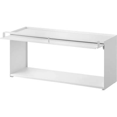 YAMAZAKI Polouzavřený úložný box na pracovní desku Tower 1452, bílý
