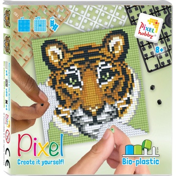 Pixelhobby Мозайка с пиксели Classic, Pixelhobby, 48x48 пиксела - Тигър (44036)