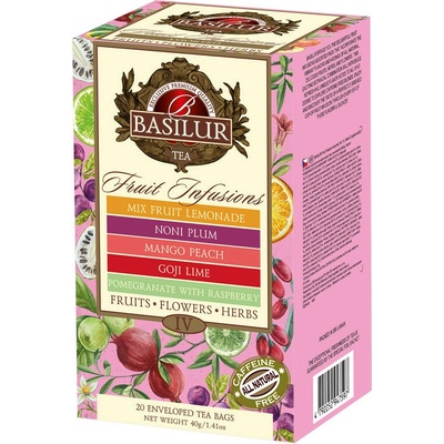 Basilur Fruit infusions assorted IV ovocné čaje 20 gastro sáčkov