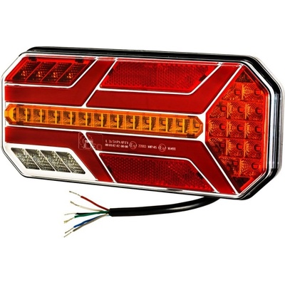 Zadné pravé svetlo 235x110x32mm LED TL 5 funkcií neón 12V 24V
