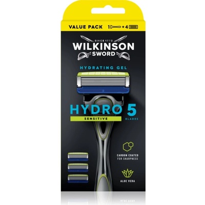Wilkinson Sword Hydro5 Sensitive самобръсначка + резервни остриета 4 бр