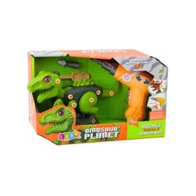 LEAN Toys Dinosaur For Unscrewing Screwing Green Drill DIY
