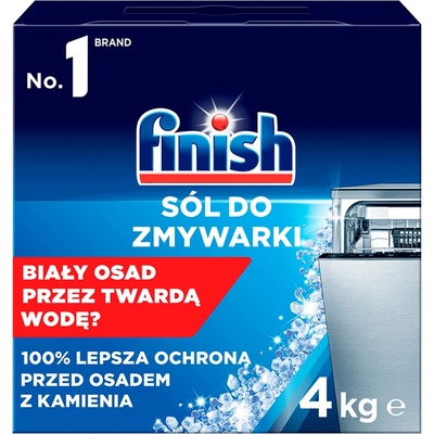 Finish ochranná hrubozrnná soľ do umývačky riadu na zmäkčovanie vody 4 kg