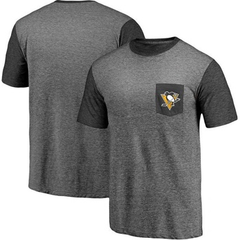 Fanatics Apparel tričko Pittsburgh Penguins Refresh tri-Blend Pocket
