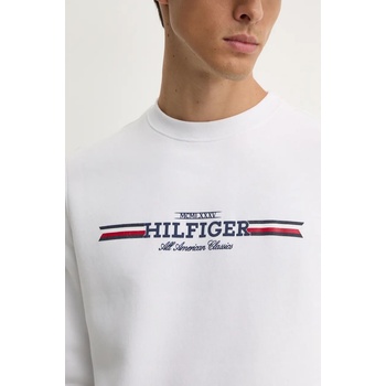 Tommy Hilfiger Суичър Tommy Hilfiger в бяло с принт MW0MW35530 (MW0MW35530)