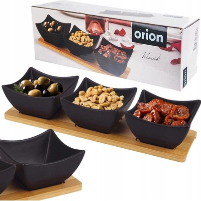 ORION Black Servírovací set misky s tácem 129202