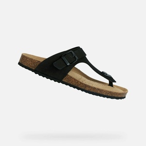 Geox Черни дамски чехли Geox Brionia Geox | Cheren | ЖЕНИ | 36