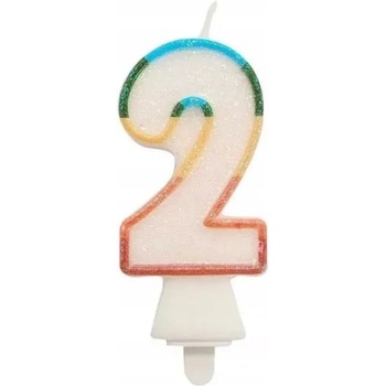 Godan Цветна свещ с номер 8.5 см - 2 (sw-cbb2)