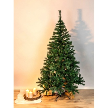 Spetebo Umelý vianočný stromček veľký 180 cm zelený umelý vianočný stromček vrátane stojana