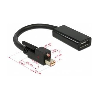 Delock AV Adapter Delock DisplayPort Mini - HDMI black (62640)