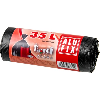 Alufix Vrecia na odpadky HDPE 35 l 10 µm 30 ks čierne