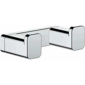 Hansgrohe Двойна закачалка за дрехи Hansgrohe AddStoris, гланциран хром (41755000)