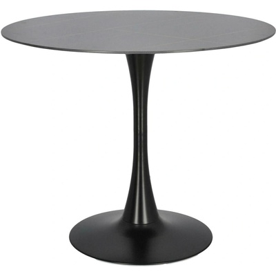 Simplet Skinny Premium Stone černý mramor moderní na jedné noze 90 cm