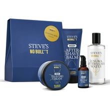 Steve's No Bull***t Sandalwood krém na holení 100 ml + balzám po holení 100 ml + olej před holením 50 ml + Šumava voda po holení 100 ml