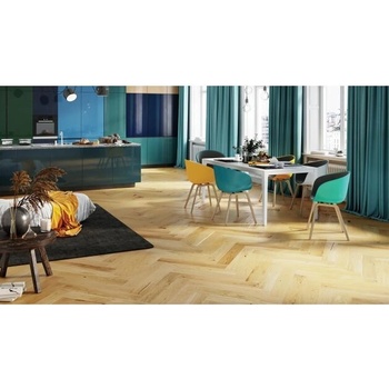 Трислоен паркет Дъб Caramel Herringbone 130mm