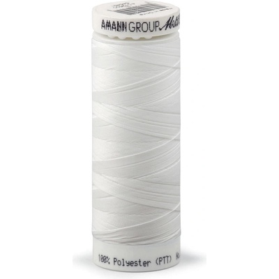 Polyesterové elastické nitě Seraflex Mettler návin 130 m, střední, 1000 Off White