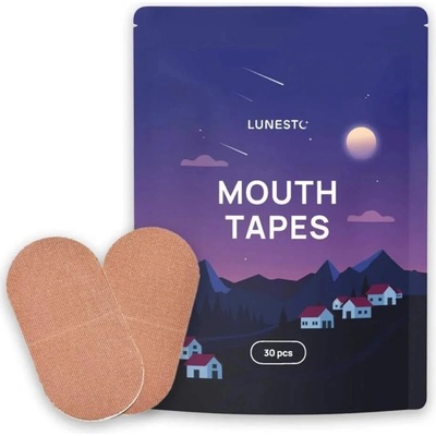LUNESTO Mouth Tapes - pásky na ústa proti chrapaniu, čierna 30 ks
