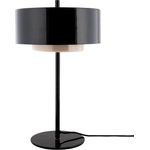 Leitmotiv Черна метална настолна лампа (височина 50 cm) Grato Anillo - Leitmotiv (LM2396BK)