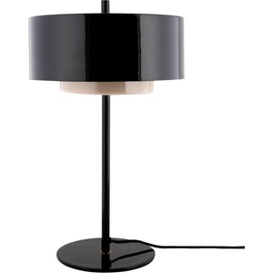 Leitmotiv Черна метална настолна лампа (височина 50 cm) Grato Anillo - Leitmotiv (LM2396BK)