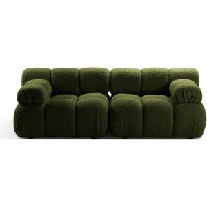 Micadoni Зелен модулен диван от букле 188 cm Bellis - Micadoni Home (MIC_2S_213_F1_BELLIS5)