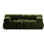 Micadoni Зелен модулен диван от букле 188 cm Bellis - Micadoni Home (MIC_2S_213_F1_BELLIS5)