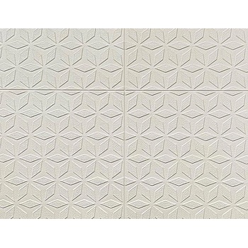 Image 1 of ТАПЕТ 3D САМОЗАЛЕПВАЩ ЗА ТАВАН 700x700x4мм РОМБОВЕ БЯЛО (14144002-070х070)