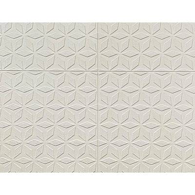 ТАПЕТ 3D САМОЗАЛЕПВАЩ ЗА ТАВАН 700x700x4мм РОМБОВЕ БЯЛО (14144002-070х070)