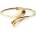 SAVICKI Гривна Bangle, позлатено сребро, 3, 7 мм