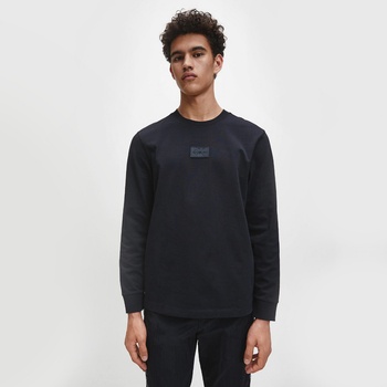 Calvin Klein pánské triko s dlouhým rukávem BEH černé