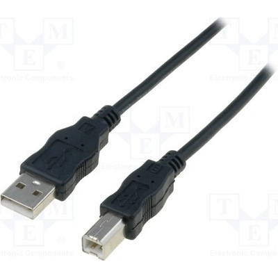 Digitus AK-300105-018-S USB 2.0, USB A vidlice, USB B vidlice, niklovaný, 1,8m