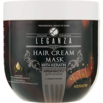 Leganza Маска за коса с кератин, 1000 ml