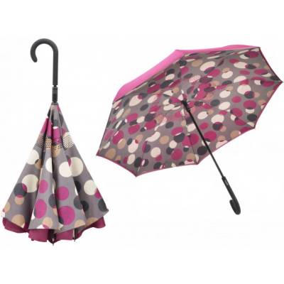 Doppler Crazy Dots Berry dámský holový deštník