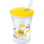 Nuk EVOLUTION Action Cup, Чаша 230мл. , 12+мес. , със сламка Жълта (10255601)