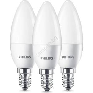 Philips К-кт 3бр. LED крушки Philips B35 E14/5, 5W/230V 2700K (P2248)