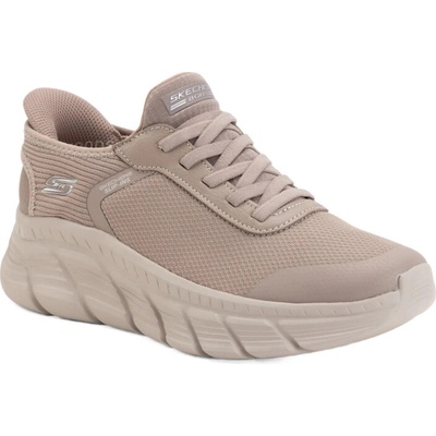 Skechers Bobs B Flex Hi Linear Force Slip-Ins W taupe Hnědá