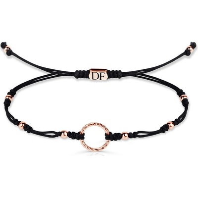 Danfil se zlatým krouceným kroužkem DLB5193 růžové zlato