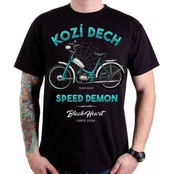 Image 1 of Black heart тениска улица мъжки - kozÍ dech - black heart - 001-0016-blk