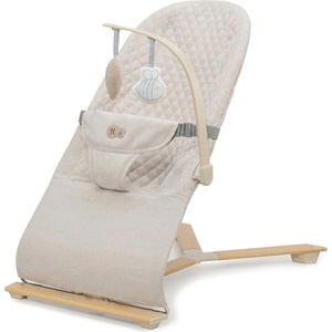 KinderKraft Бебешки шезлонг KinderKraft - Mimi, Wood/Beige (NEW024984) - baby