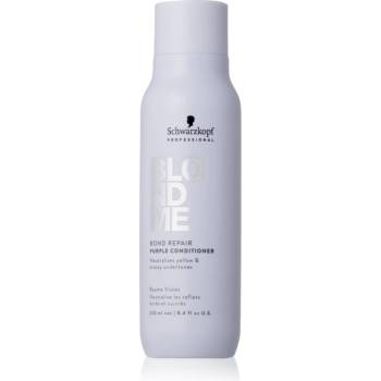 Schwarzkopf Blondme Bond Repair Purple Conditioner лилав балсам за руса коса 250ml