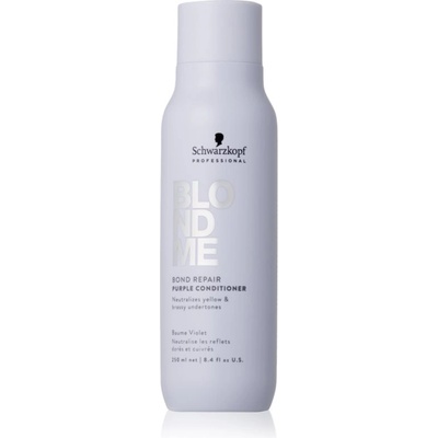 Schwarzkopf Blondme Bond Repair Purple Conditioner лилав балсам за руса коса 250ml