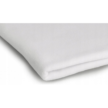 Microfleece farba biela 01