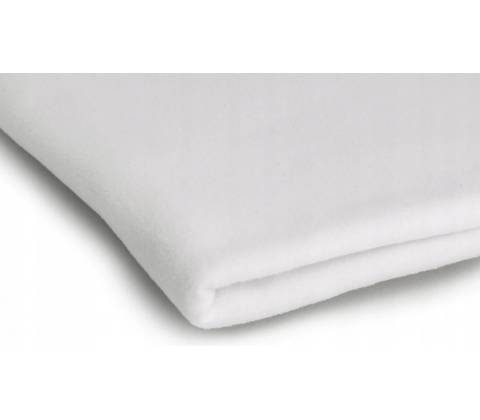 Microfleece farba biela 01