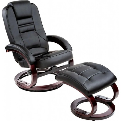 tectake 403849 s taburetem tv-star černé