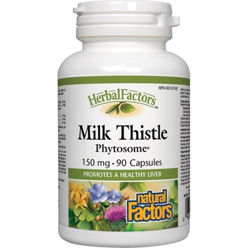 Natural Factors Herbal Factors Milk Thistle Phytosome, 90 капсули, Natural Factors